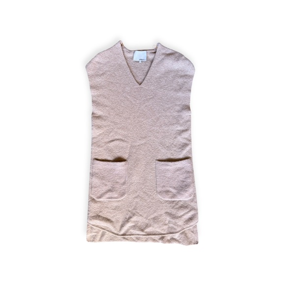 3.1 Phillip Lim beige sleeveless dress V-neck small - Picture 6 of 11